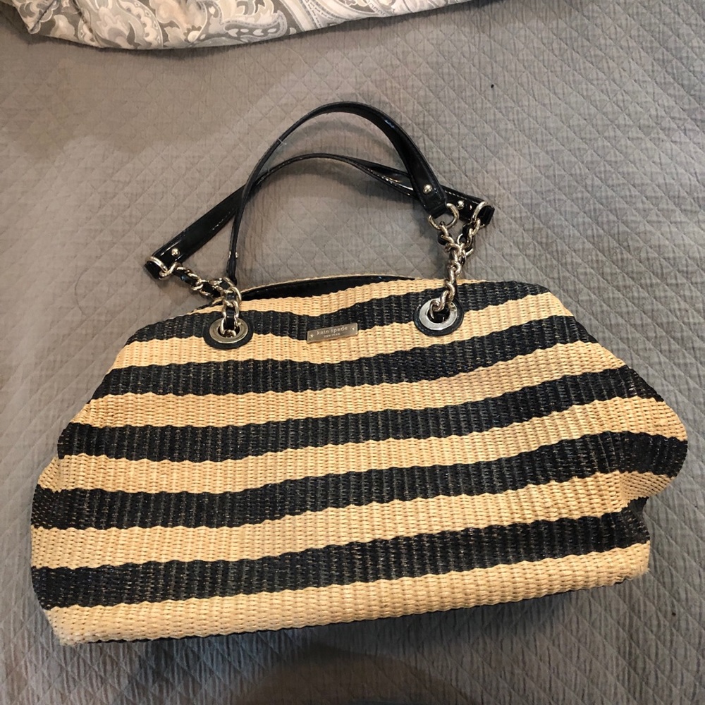 Kate Spade striped shoulder bag